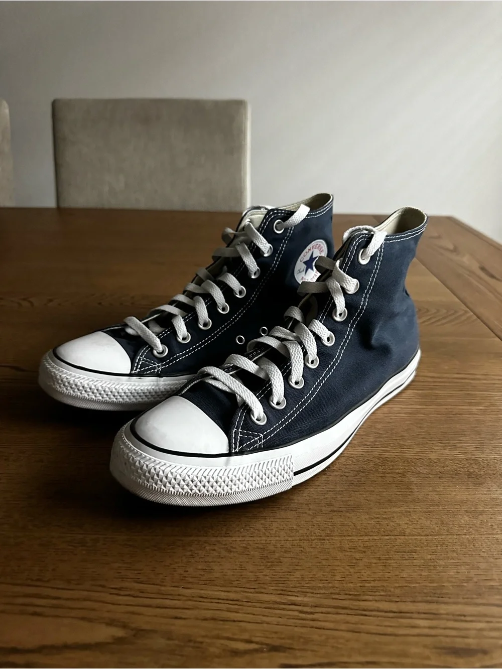 Converse High Top Sneakers - Navy & White